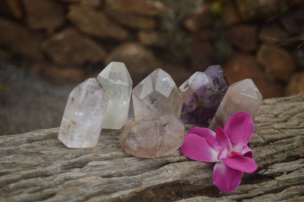 Polished Lovely Mixed Selection Of Quartz Points  x 6 From Madagascar - TopRock