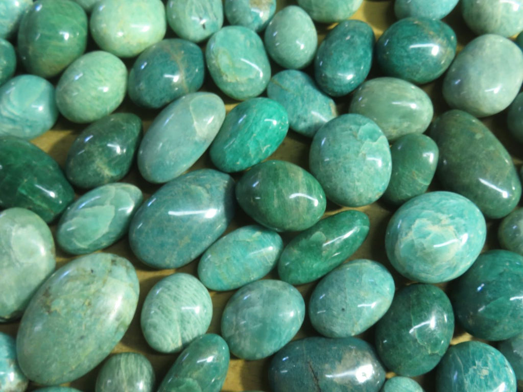 Polished Amazonite Gallets -  Sold per Kg  From Madagascar - TopRock