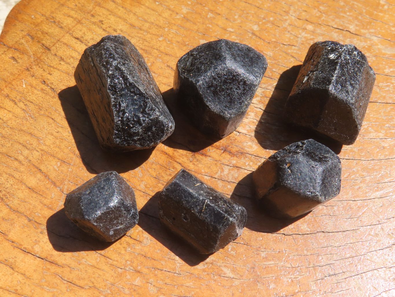 Natural Alluvial Schorl / Black Tourmaline Crystals - sold per kg - From Zimbabwe - TopRock