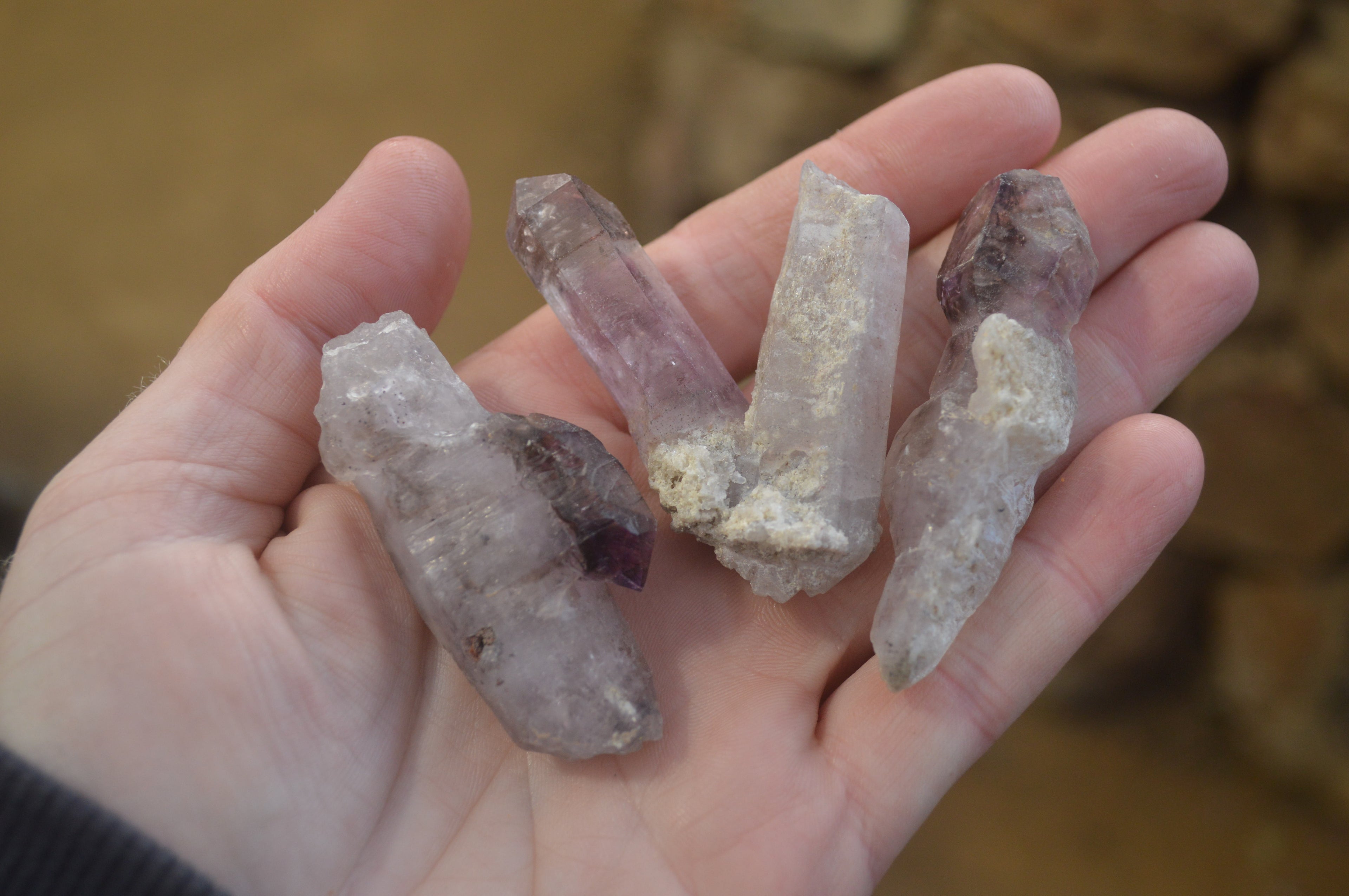 Natural Mini Amethyst Crystals  x 12 From Chiredzi, Zimbabwe - Toprock Gemstones and Minerals 