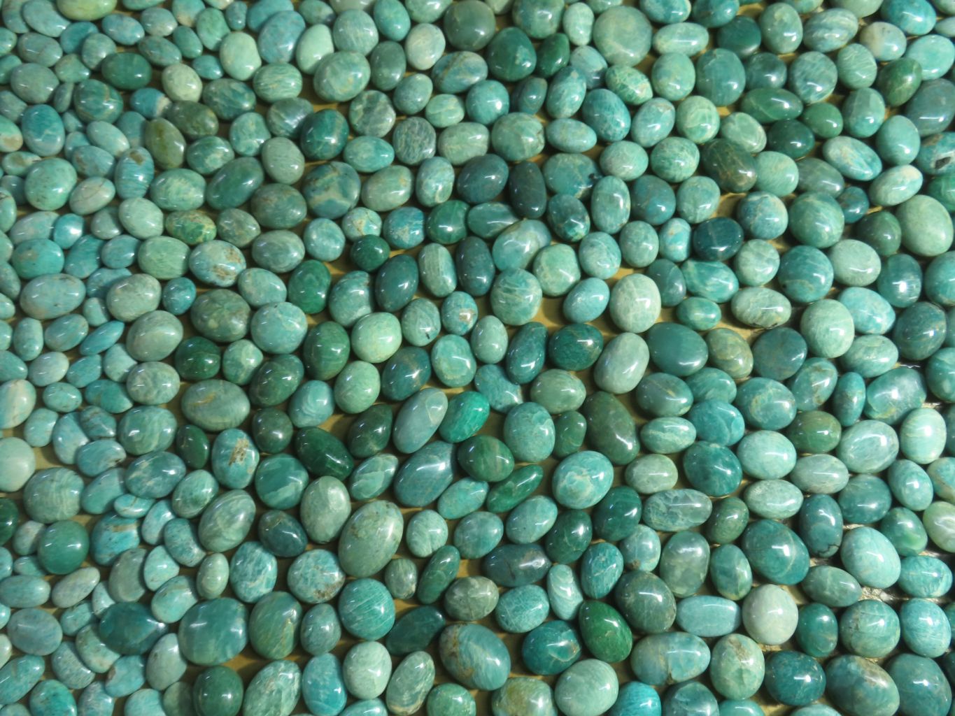 Polished Amazonite Gallets -  Sold per Kg  From Madagascar - TopRock