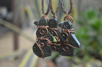 Polished Copper Wire Wrapped Leopard Stone Eagle Pendants  x 6 From Zimbabwe - Toprock Gemstones and Minerals 
