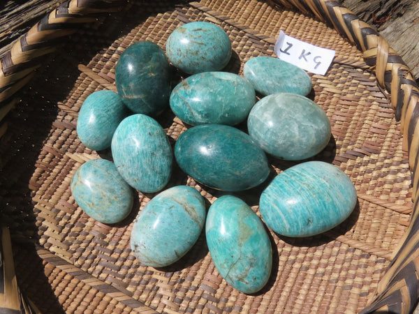 Polished Amazonite Gallets -  Sold per Kg  From Madagascar - TopRock