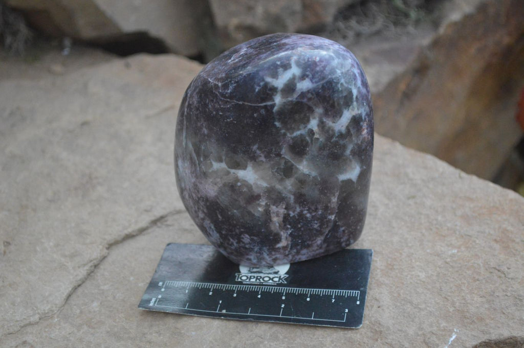 Polished Lepidolite Standing Free Forms  x 2 From Zimbabwe - Toprock Gemstones and Minerals 
