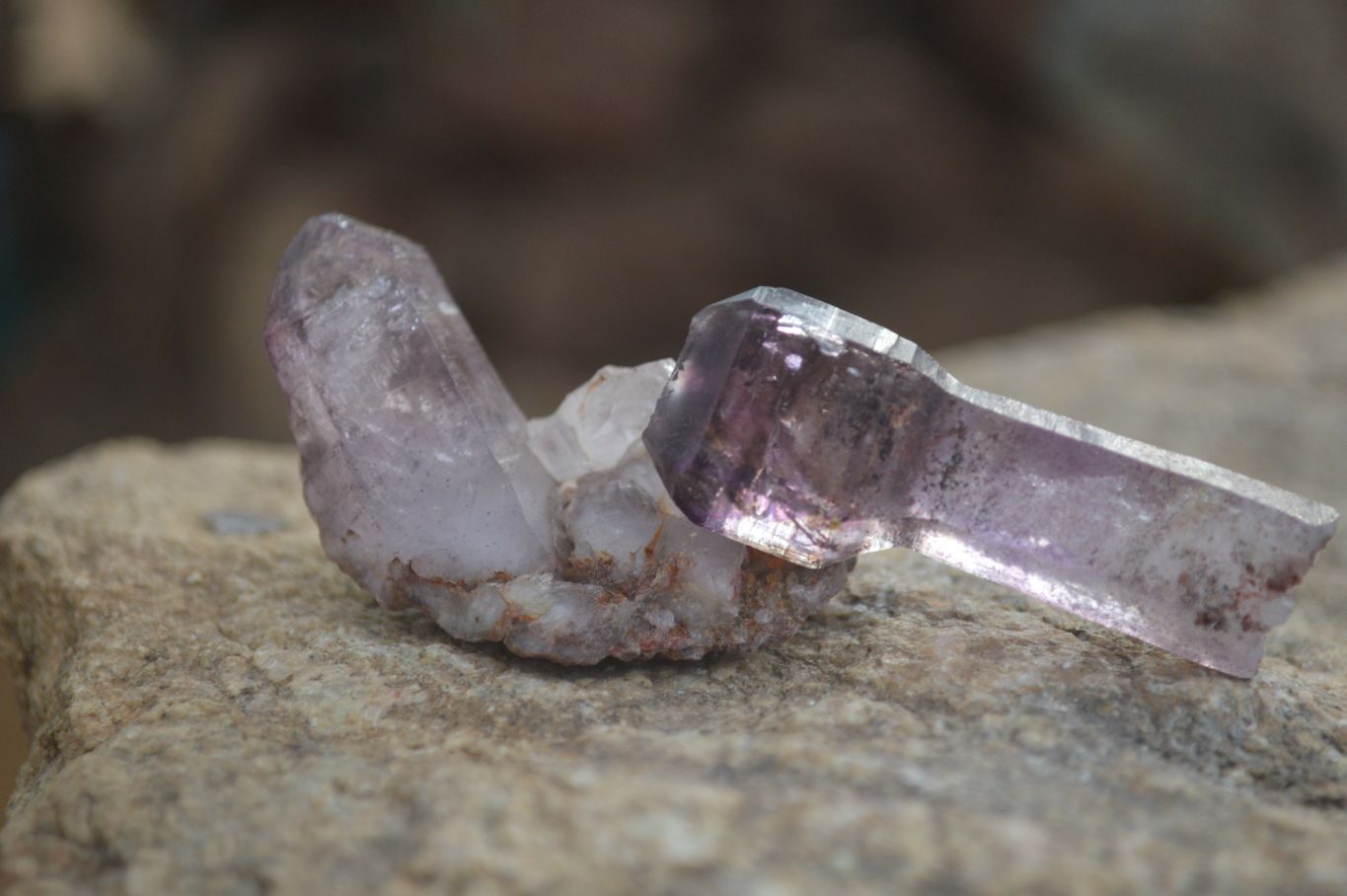 Natural Single Window Amethyst Crystals  x 12 From Chiredzi, Zimbabwe - Toprock Gemstones and Minerals 