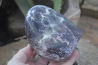 Polished Lepidolite Standing Free Forms  x 2 From Zimbabwe - Toprock Gemstones and Minerals 