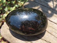 Polished Pitch Black Schorl Tourmaline Palm Stones / Gallets - sold per kg - From Madagascar - TopRock