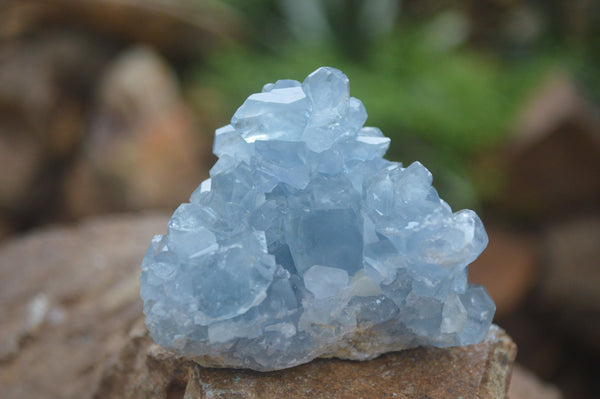 Natural Medium Blue Celestite Specimens - Sold per 1.97 kg (6 pieces) - From Sakoany, Madagascar - Toprock Gemstones and Minerals 