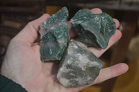 Natural Rough Jade Cobbed Specimens x 24 From Swaziland