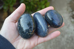 Polished Blue Lazulite Palm Stones x 12 From Madagascar - TopRock