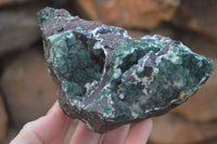 Natural Drusy Coated Ball  Malachite On Dolomite Specimens x 2 From Likasi, Congo - Toprock Gemstones and Minerals 