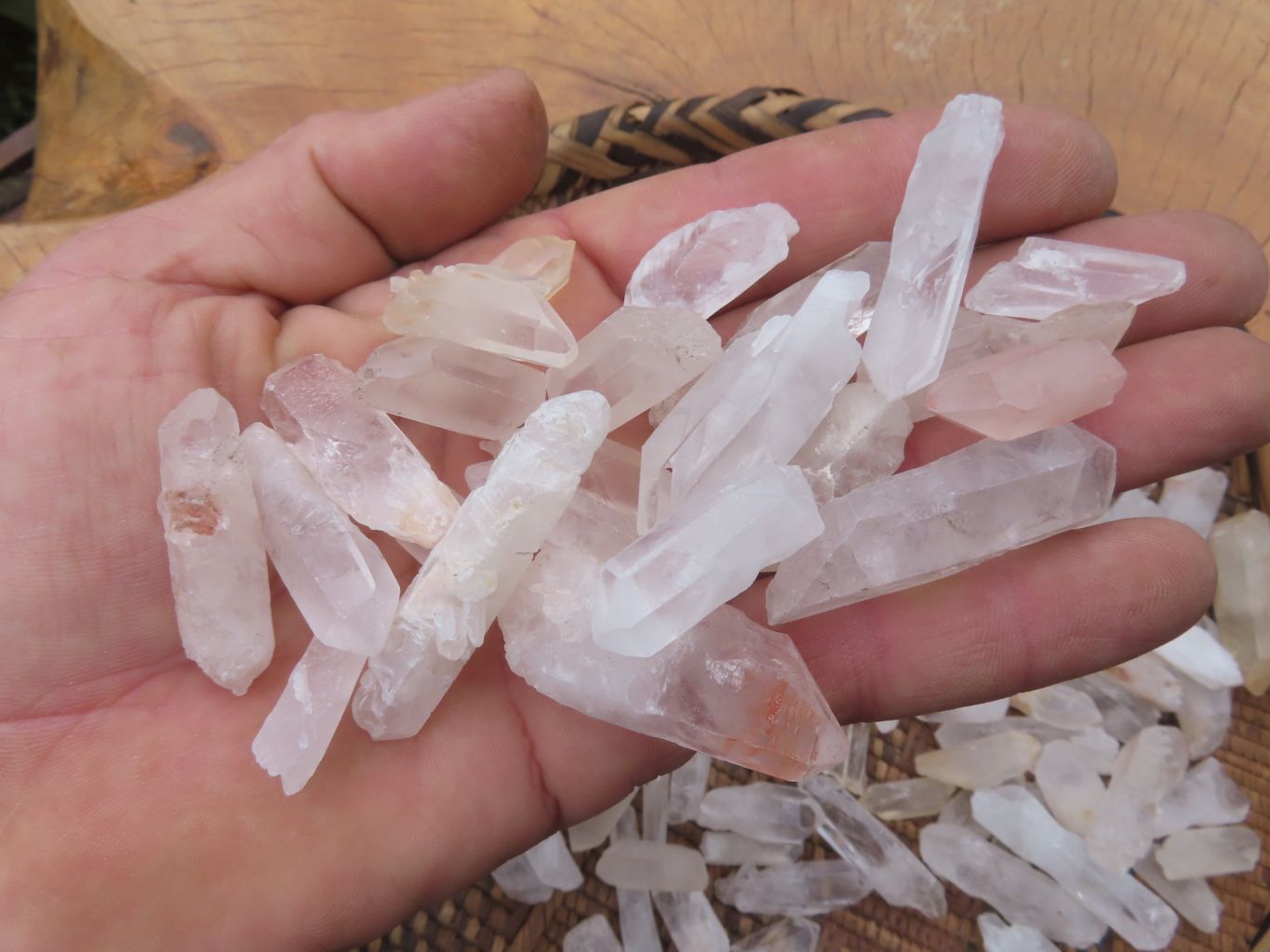 Natural Mine Run Optic to Semi Optic Larger Quartz Crystals - sold per kg - From Madagascar - TopRock
