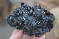 Natural Schorl Black Tourmaline Specimens x 2 From Erongo, Namibia - Toprock Gemstones and Minerals 
