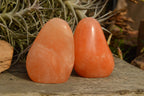 Polished Orange Twist Calcite Standing Free Forms  x 4 From Madagascar - TopRock