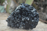Natural Schorl Black Tourmaline Specimens x 2 From Erongo, Namibia - Toprock Gemstones and Minerals 