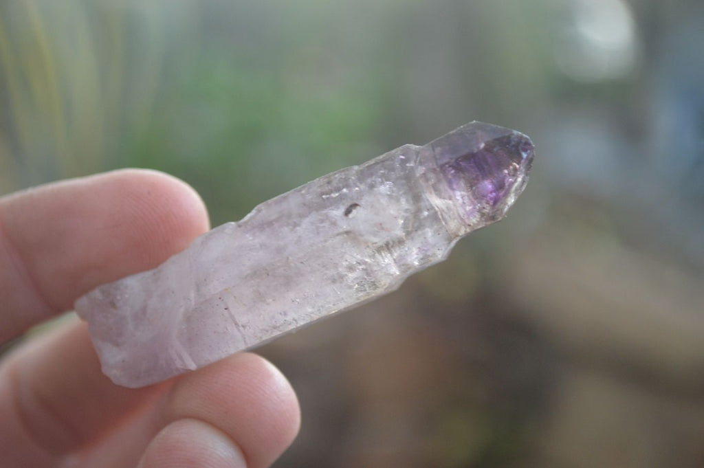 Natural Single Window Amethyst Crystals  x 12 From Chiredzi, Zimbabwe - Toprock Gemstones and Minerals 