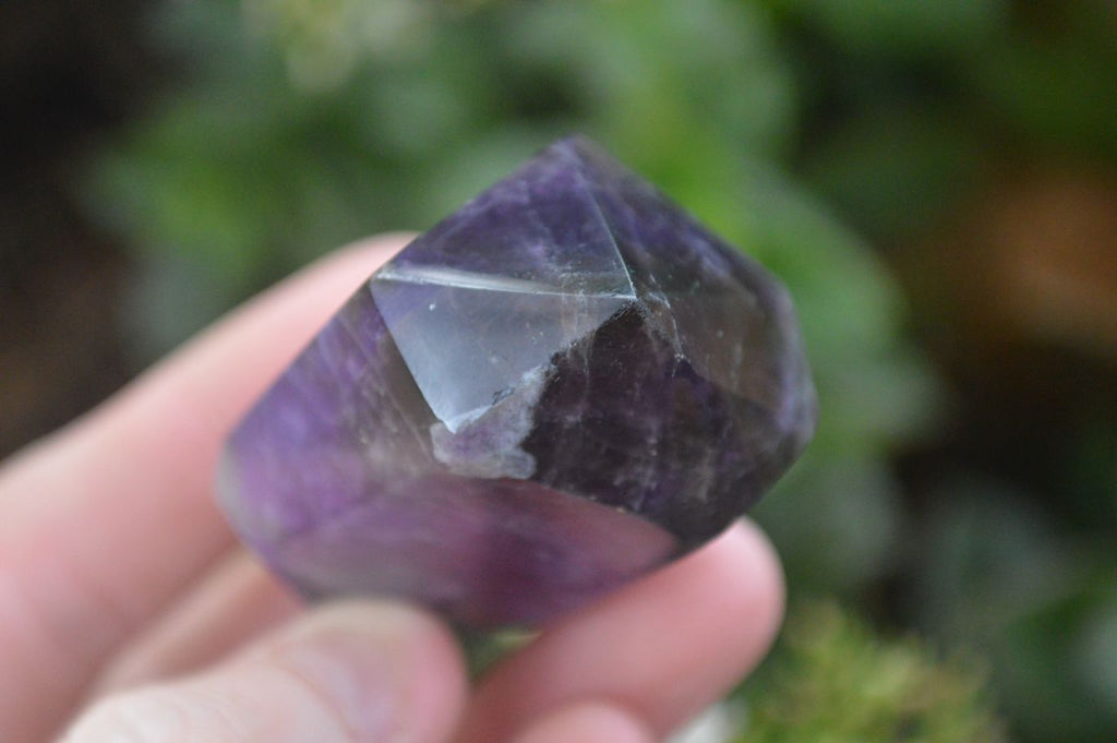 Polished Deep Purple Chevron Amethyst Points  x 6 From Zambia - Toprock Gemstones and Minerals 