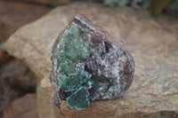 Natural Drusy Coated Ball  Malachite On Dolomite Specimens x 2 From Likasi, Congo - Toprock Gemstones and Minerals 