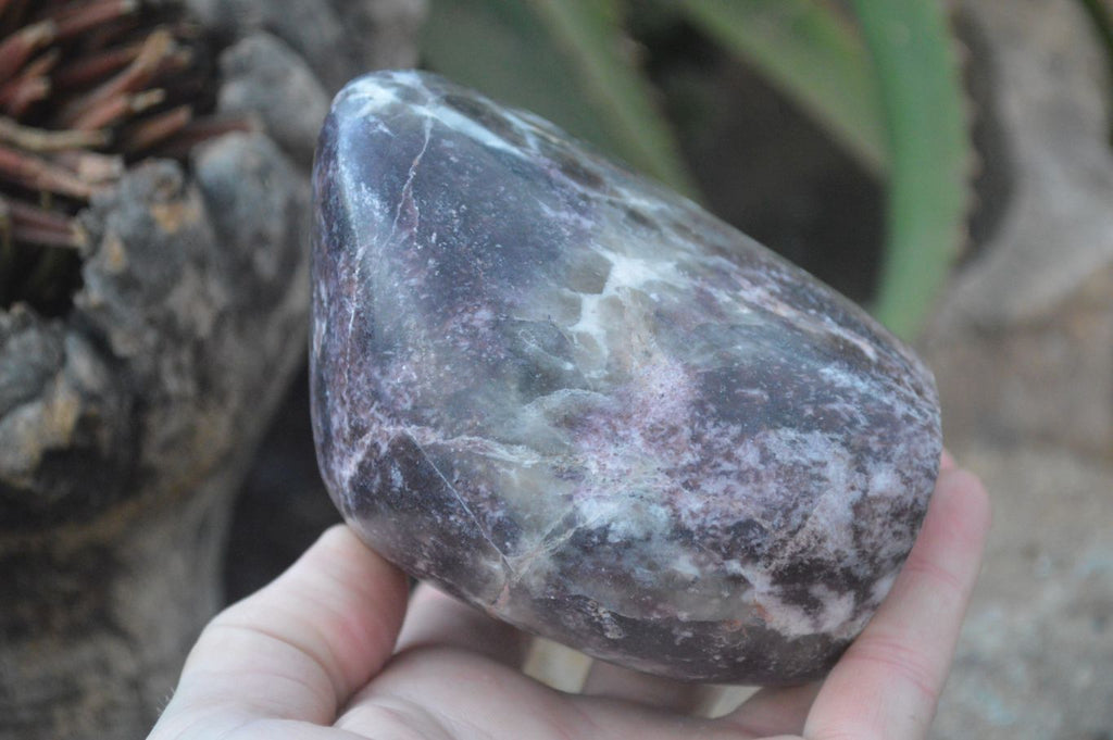 Polished Lepidolite Standing Free Forms  x 2 From Zimbabwe - Toprock Gemstones and Minerals 