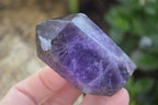Polished Deep Purple Chevron Amethyst Points  x 6 From Zambia - Toprock Gemstones and Minerals 