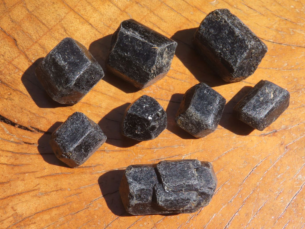Natural Alluvial Schorl / Black Tourmaline Crystals - sold per kg - From Zimbabwe - TopRock