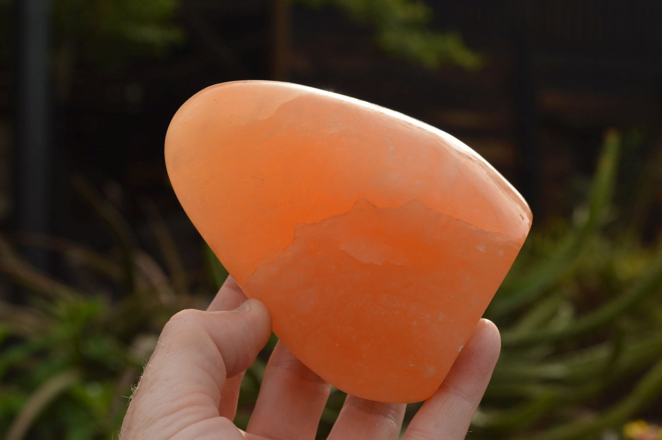 Polished Orange Twist Calcite Standing Free Forms  x 4 From Madagascar - TopRock
