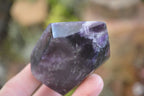 Polished Deep Purple Chevron Amethyst Points  x 6 From Zambia - Toprock Gemstones and Minerals 