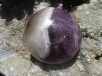 Polished Chevron Amethyst - Medium/Large sized Gallet/Palm Stones sold per kg - From Madagascar - TopRock