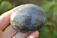 Polished Blue Lazulite Palm Stones x 12 From Madagascar - TopRock