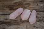 Polished Gemmy Double Terminated Rose Quartz Points x 12 From Ambatondrazaka, Madagascar - TopRock