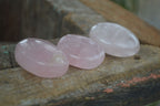 Polished Gemmy Pink Rose Quartz Palm Stones  x 20 From Madagascar - Toprock Gemstones and Minerals 