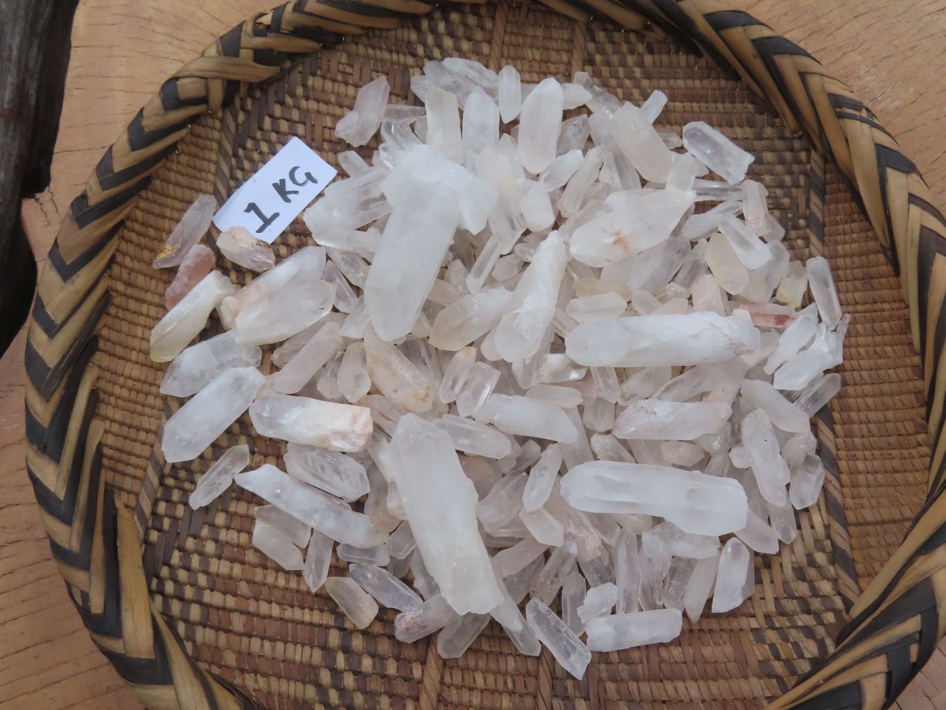 Natural Mine Run Optic to Semi Optic Larger Quartz Crystals - sold per kg - From Madagascar - TopRock