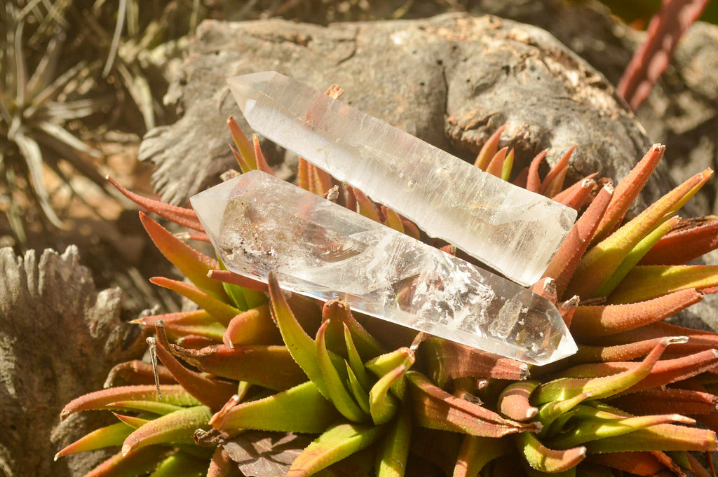 Polished Groovy Mixed Selection Of Quartz Crystals  x 6 From Madagascar - TopRock