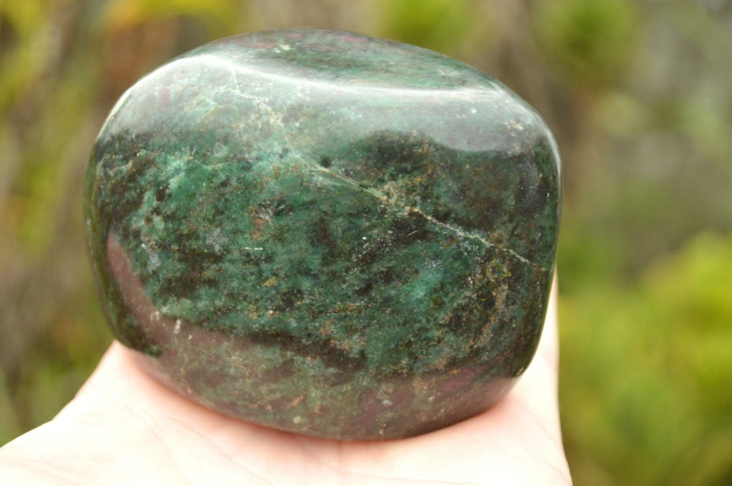 Polished Fluorescent Ruby Corundum In Chrome Verdite Free Forms x 4 From Zimbabwe - TopRock