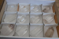Polished Clear Quartz Crystal Points x 12 From Madagascar - Toprock Gemstones and Minerals 