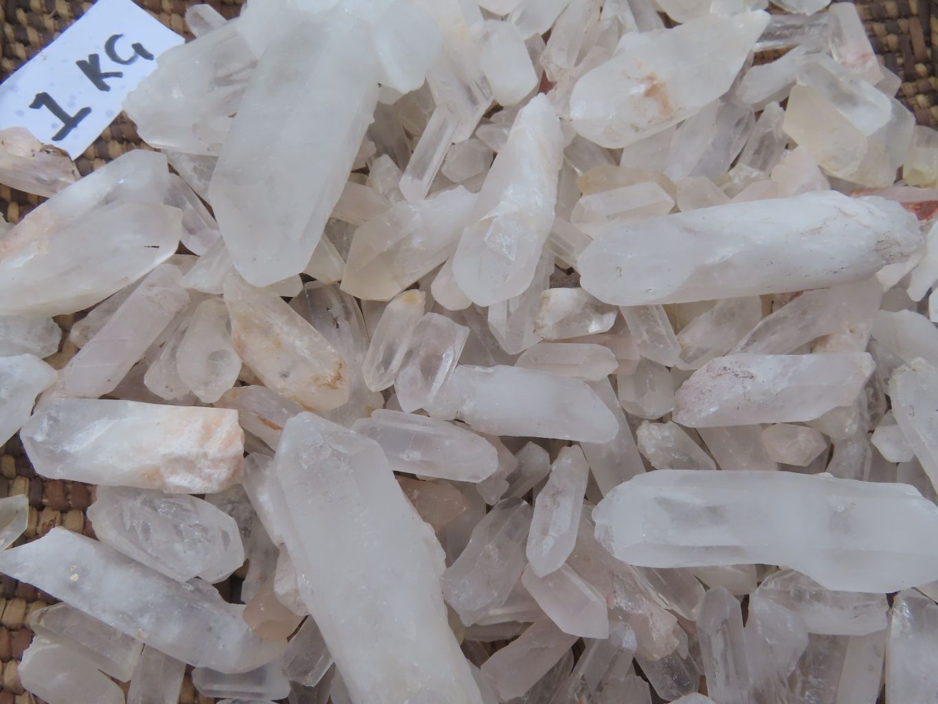 Natural Mine Run Optic to Semi Optic Larger Quartz Crystals - sold per kg - From Madagascar - TopRock