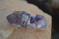 Natural Single Smokey Amethyst Crystals  x 35 From Chiredzi, Zimbabwe - Toprock Gemstones and Minerals 
