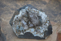Natural Mixed Brandberg Quartz Matrix Specimens x 2 From Brandberg, Namibia - Toprock Gemstones and Minerals 