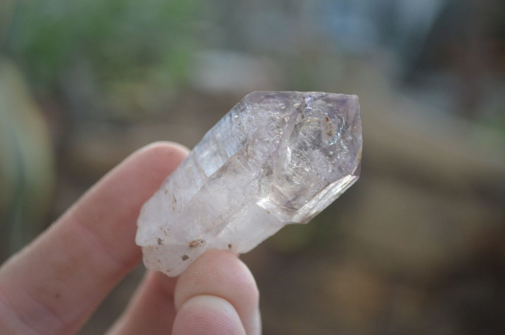 Natural Single Window Amethyst Crystals  x 12 From Chiredzi, Zimbabwe - Toprock Gemstones and Minerals 