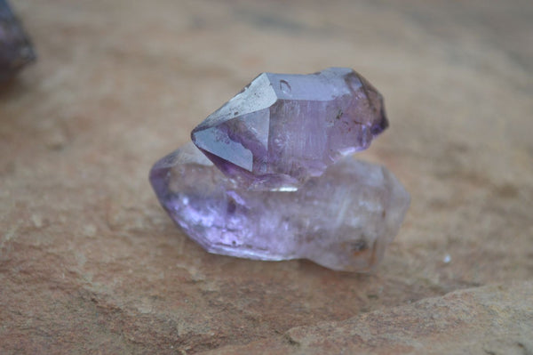 Natural Small Smokey Amethyst Crystals  x 20 From Chiredzi, Zimbabwe