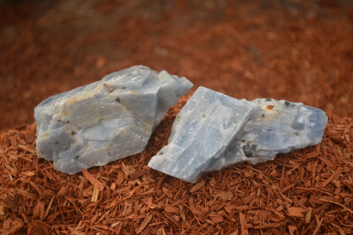 Natural New Sky Blue Calcite Specimens  x 15 From Spitzkop, Namibia - Toprock Gemstones and Minerals 