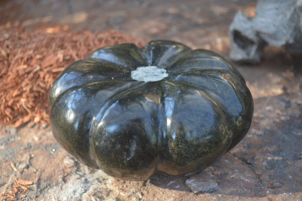 Polished Serpentine Pumpkin Carving x 1 From Zimbabwe - Toprock Gemstones and Minerals 