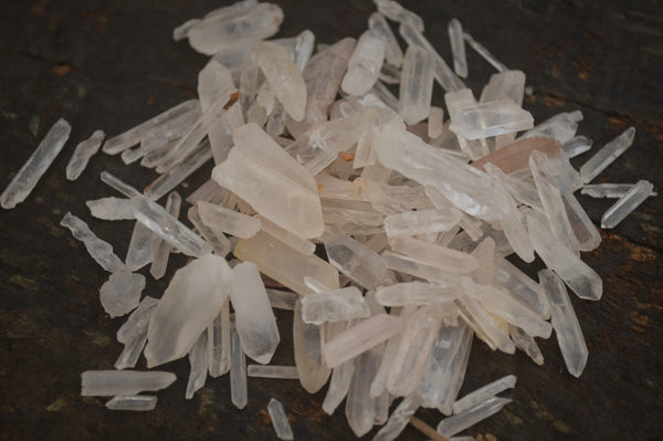 Natural Small Single Quartz Crystals  x 2 Kg Lot From Madagascar - TopRock