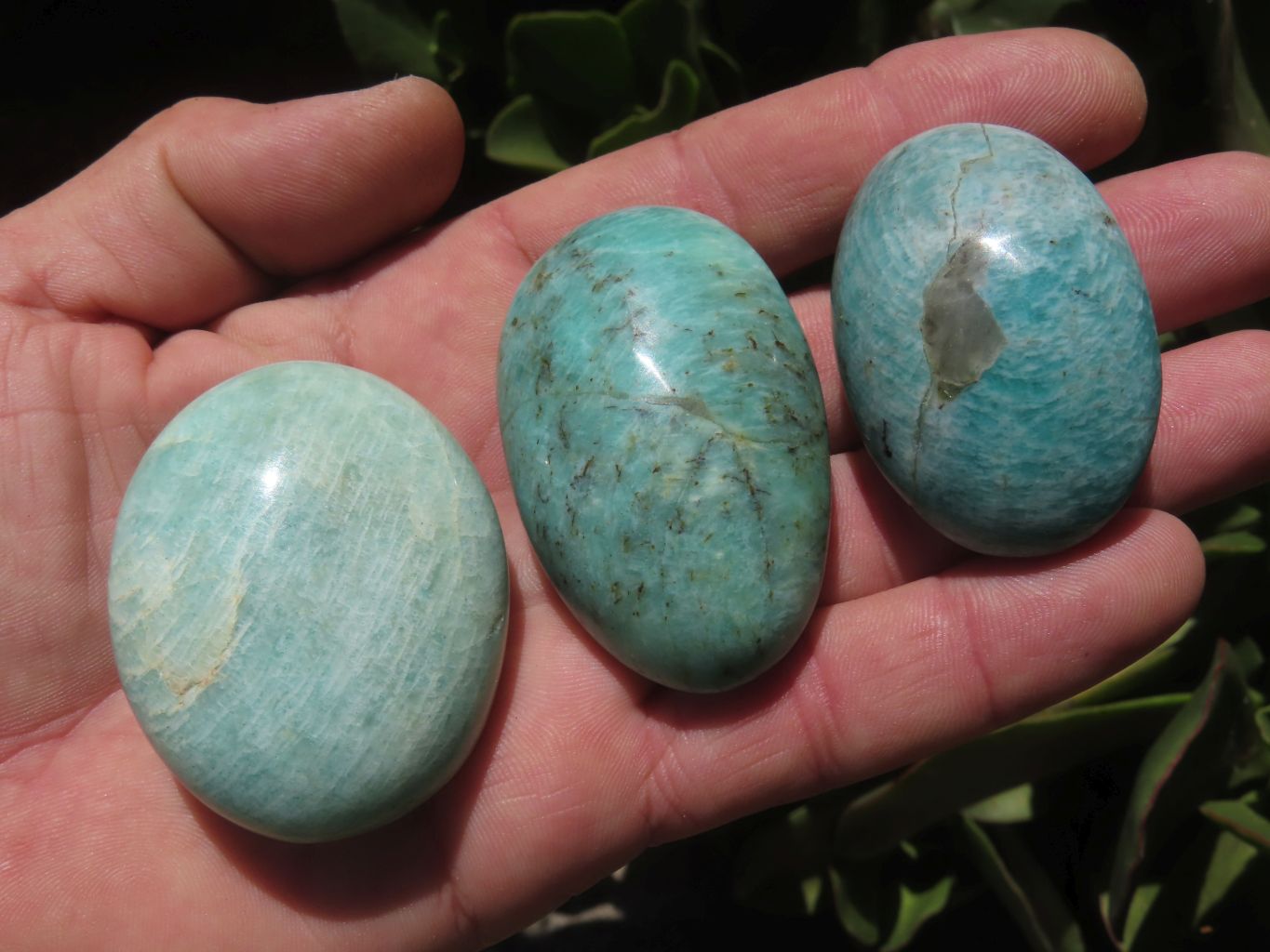Polished Amazonite Gallets -  Sold per Kg  From Madagascar - TopRock
