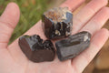 Natural Schorl Black Tourmaline Specimens x 12 From Erongo, Namibia - Toprock Gemstones and Minerals 