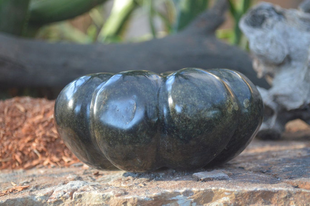 Polished Serpentine Pumpkin Carving x 1 From Zimbabwe - Toprock Gemstones and Minerals 