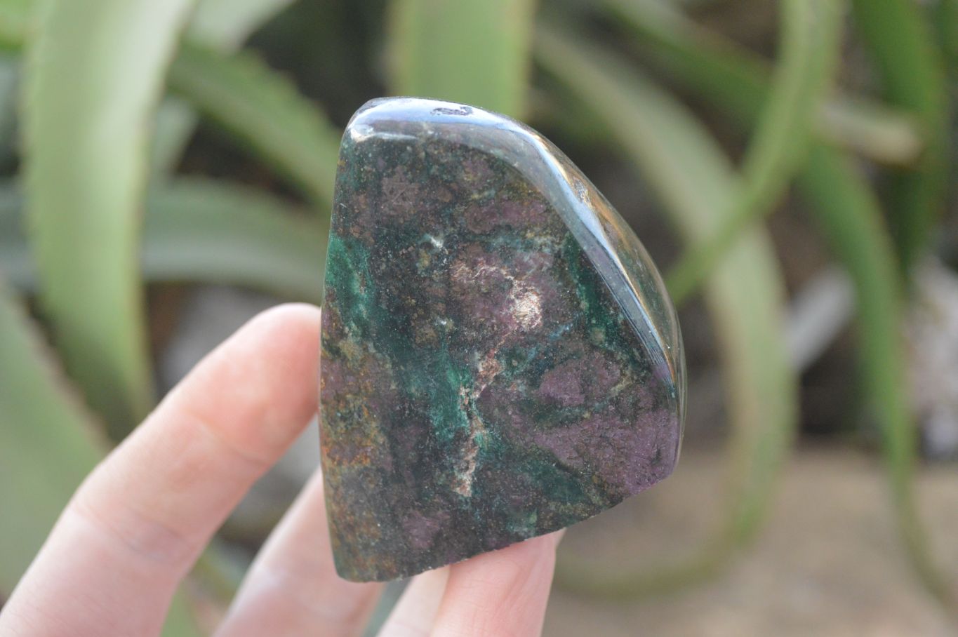 Polished Fluorescent Ruby Corundum In Chrome Verdite Free Forms x 4 From Zimbabwe - Toprock Gemstones and Minerals 