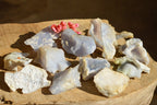 Natural Etched Blue Chalcedony Agate Specimens  x 12 From Nsanje, Malawi - TopRock