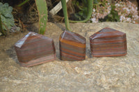 Polished Banded Iron Stone Points  x 3 From Prieska, Northern Cape - Toprock Gemstones and Minerals 