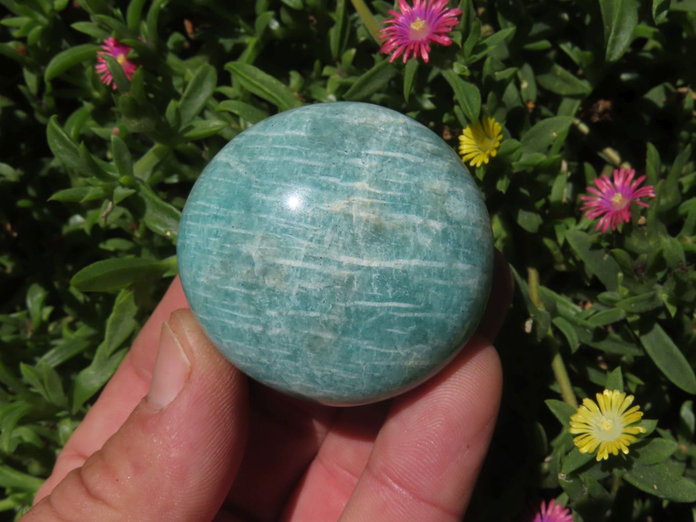 Polished Amazonite Gallets -  Sold per Kg  From Madagascar - TopRock